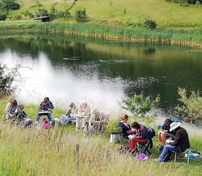 Cours de dessin et peinture en extérieur en Ariège