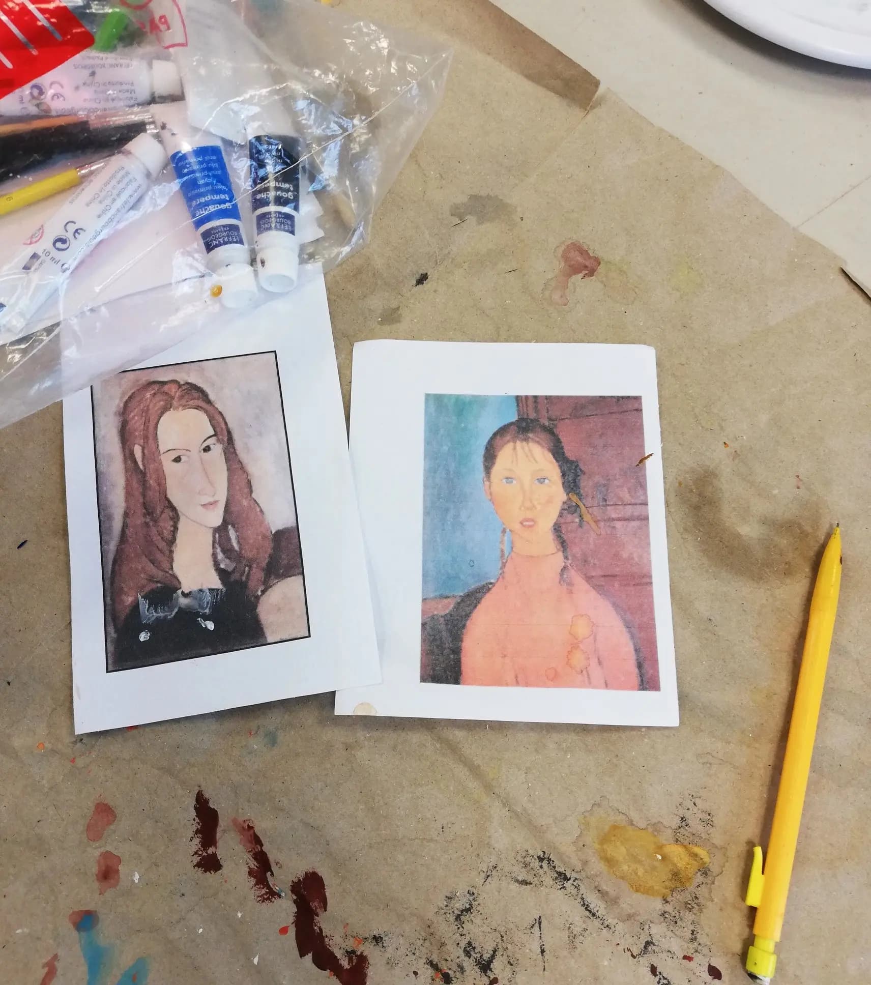 Le portrait d'après Modigliani