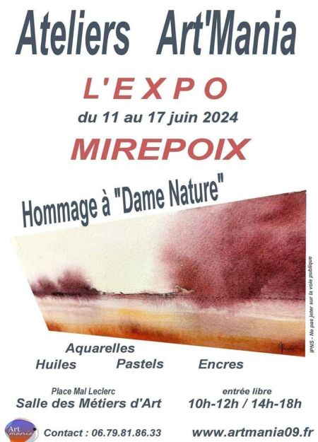 Atelier ArtMania expose Dame Nature
